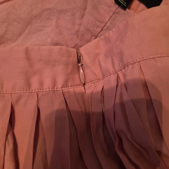 Talbots Pink A-Line Pleated Midi Skirt Size 14 - Picture 6 of 9